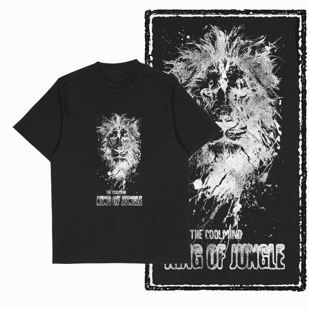 Coolmind MAV lion printed Exclusive graphic men T shirt 100% cotton big size streetwear men tshirt cool t-shirt tee shirts