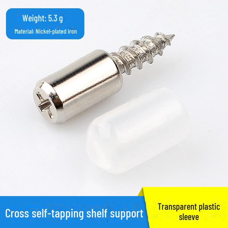 Chiodo di supporto autofilettante per partizioni e armadi per installazione senza foratura