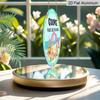 Aluminum Metal Sign, Aluminum Metal Sign 7.87X7.87 Inchesgnomes Love The Beach Summer Beach Welcome Metal Wreath Sign Round Sign Wall Art Sign Bar