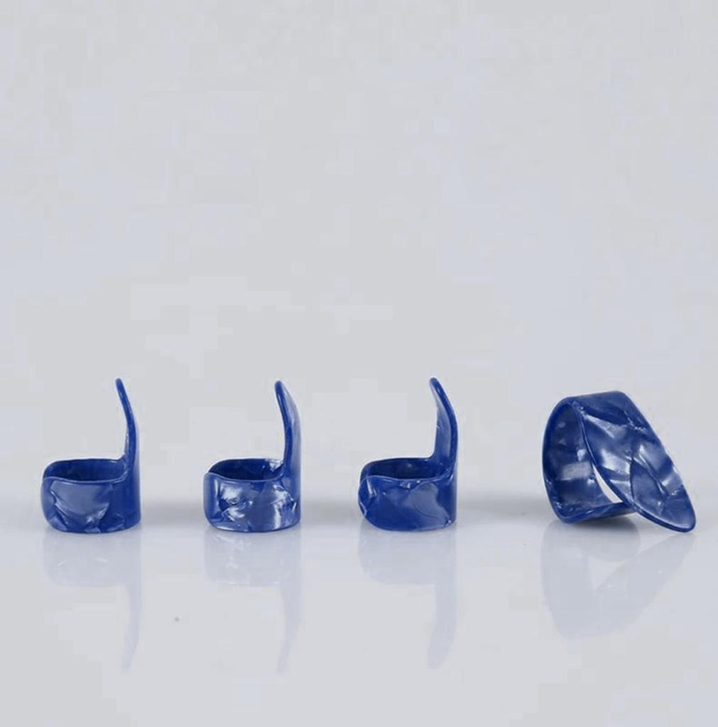 12Pcs Thumb and Finger Picks Guitar Finger Picks Fingertip Hands Sleeves Flat Thumbpicks Guitar Accessories Easy to Use