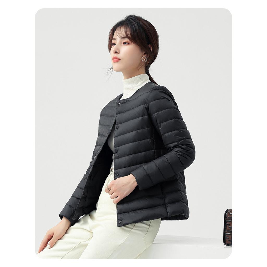 Lightweight Down Cotton Jacket, Women's Autumn and Winter Down Jacket, Lightweight and Thin Inner Lining, Fashionable and Warm