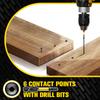 50Pcs T25 Structural Wood Screws #14x4", Self Tapping Star Drive with 50mm Free Bit, Heavy Duty Exterior Coating for Deck Framing DIY