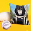 Cool Iiguro Obanai Pillow Case Cushion Cover Soft Cute Throw Pillow Case For Car Sofa Pillowcase Polyester With Zipper