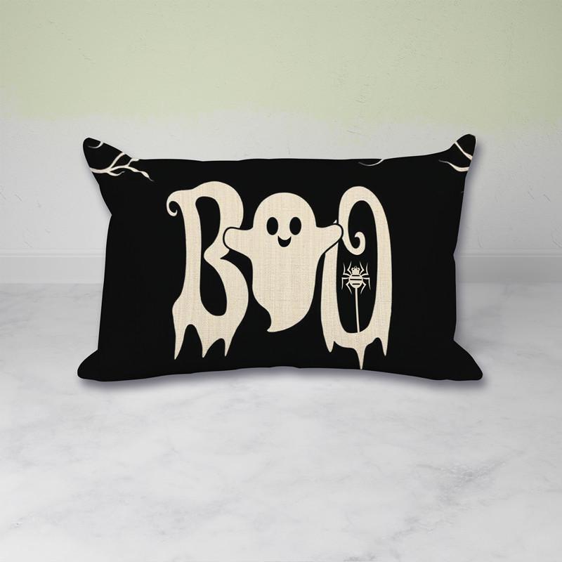 Halloween Waist Pillowcase Festive Atmosphere Decorate Living Room Sofa Pillowcase Polyester Printed Cushion Cover