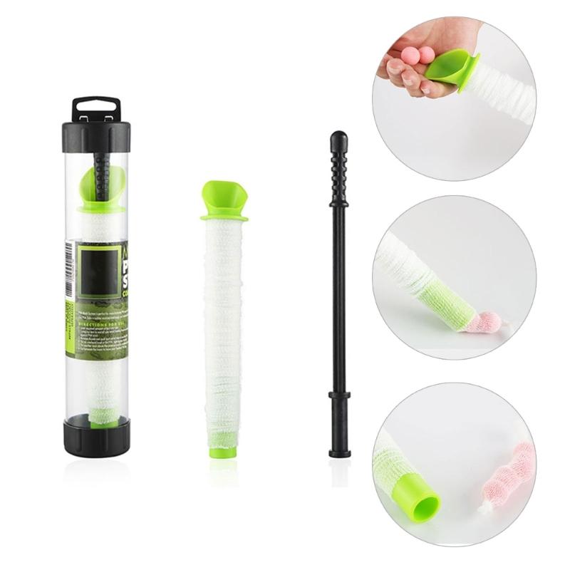 PVA Mesh Baits Bags Carp Fishing Mesh with Funnel and Plunger Refills Plunger Bar Tackle Carp Fishing Feeders Tool