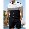 2026 Summer New Men's Short-sleeved Shirt And Beach Shorts Set Running Men's Shorts Everyday Urban Fashion Men's Casual Shirt