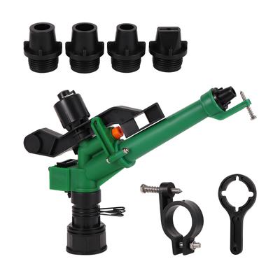 Aspersor Oscilante Ajustável de Longo Alcance de Irrigação Rosca Fêmea de 1,5" Pistola de Chuva Jardim Estufa Parque Fazenda sistema de irrigação