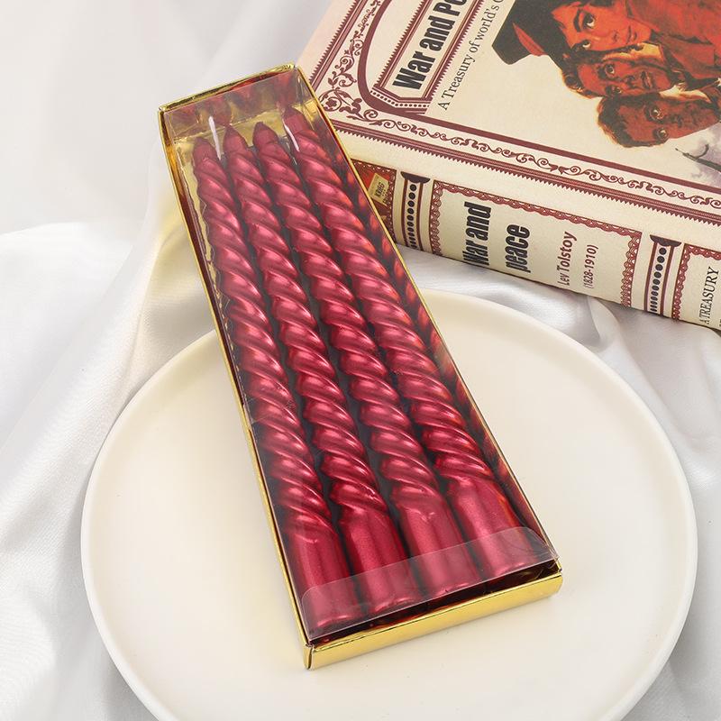 

Цветная нить для домашнего декора, золотистая, серебряная, белая праздничная свадебная свеча 20*2CM красный