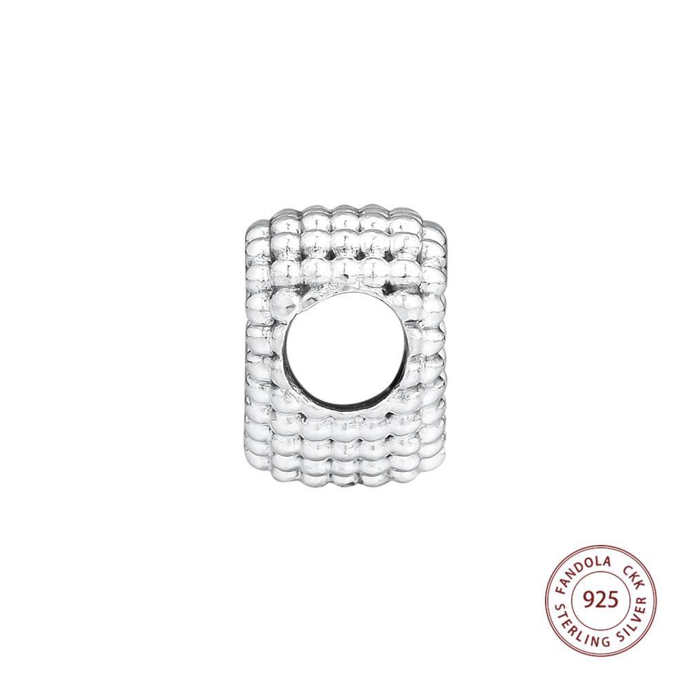 925 Sterling Silver Beaded Heart Charms Beads for Jewelry Making Fit Original Bracelets