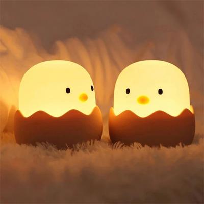 Eierschalenform LED Nachtlicht Tumbler Spielzeug Energiesparend Augenschonend Stilllicht Nachtlampe