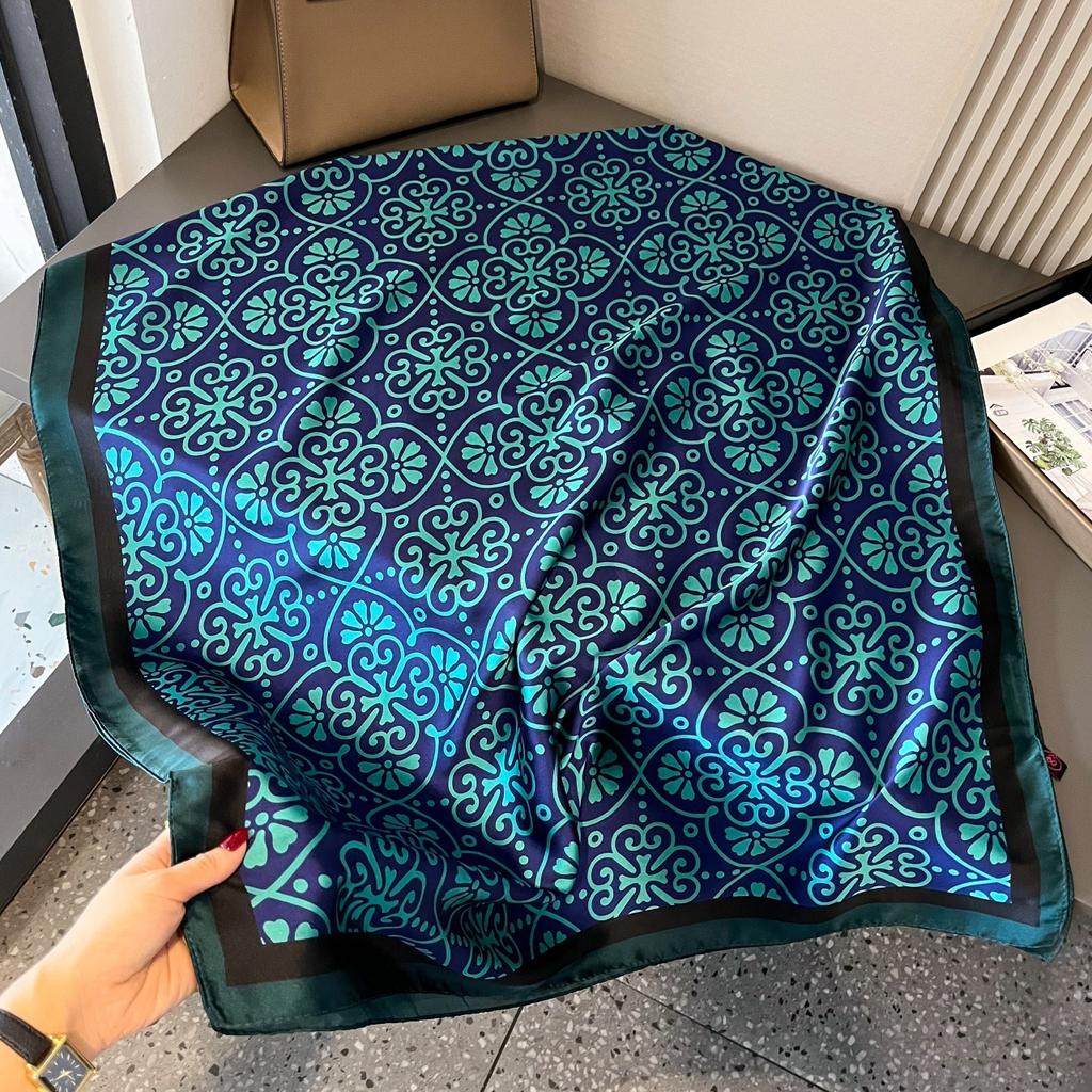 Long Silk Scarf Simulation Silk Female New Fashion Yangqi High-grade Wild Spring and Summer Dual-use Sun Shawl Female