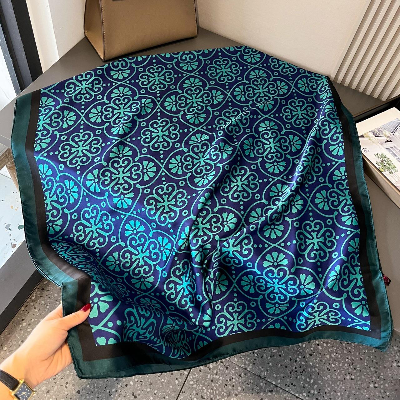 

Длинный шелковый шарф имитация шелка женский новая мода Янци высококачественный дикий весенне-летний двойного назначения солнцезащитная шаль женская 90*180CM