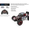 Remote Control Car, 2.4 GHz 60 KPH High Speed 4WD Electric Vehicle with Brushless Motor and LED Ligh