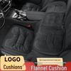 Universal Winter Flannel Car Seat Cushion for All Models, Thick and Warm, Compatible with Mercedes-Benz and BYD