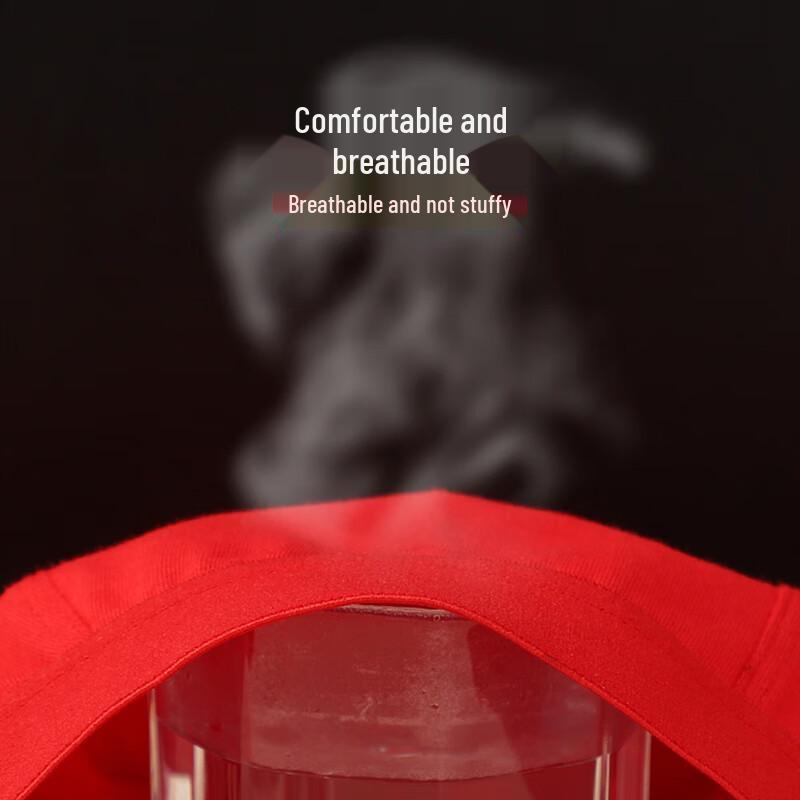 Langsha Men's Red Combed Cotton Antibacterial Underwear