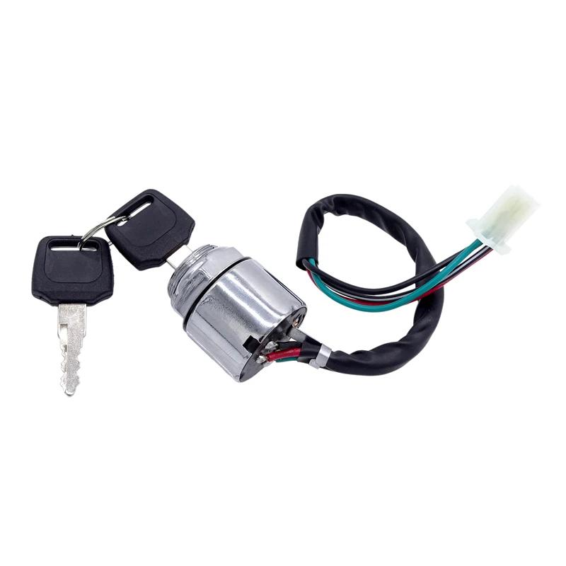 Motorcycle Electric Scooter ATV Moped Kart Metal Ignition Key Switch Lock for 4 Wheeler Kart Motorcycles Dirt Bike