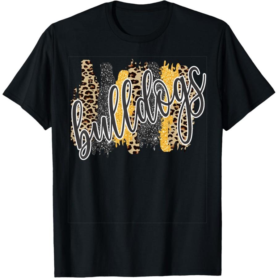 Bulldogs Swash School Spirit Yellow Black T-Shirt XXXXXL чёрный