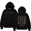 Faith Over Fear Christian Hoodies Jesus Bible Verse Men Women Fashion Harajuku Oversized Sweatshirts Autumn Winter Fleece Hoodie