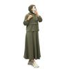 2025 cross-border European and American style women's clothing autumn new round neck lantern sleeves long sleeves waist fairy A-shaped long dress 