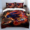Blue hedgehog with flames. Bedding sets Duvet cover sets Duvet covers Pillowcases(1 * Duvet Cover 2 * Pillowcases without duvet insert)