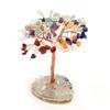 1 Stück Naturstein, Kies, Kupferdraht, gewundener Baum des Lebens, Heimeinrichtung, Weihnachtsschmuck, dekorativer Schmuck, 9–12 x 4–8 cm