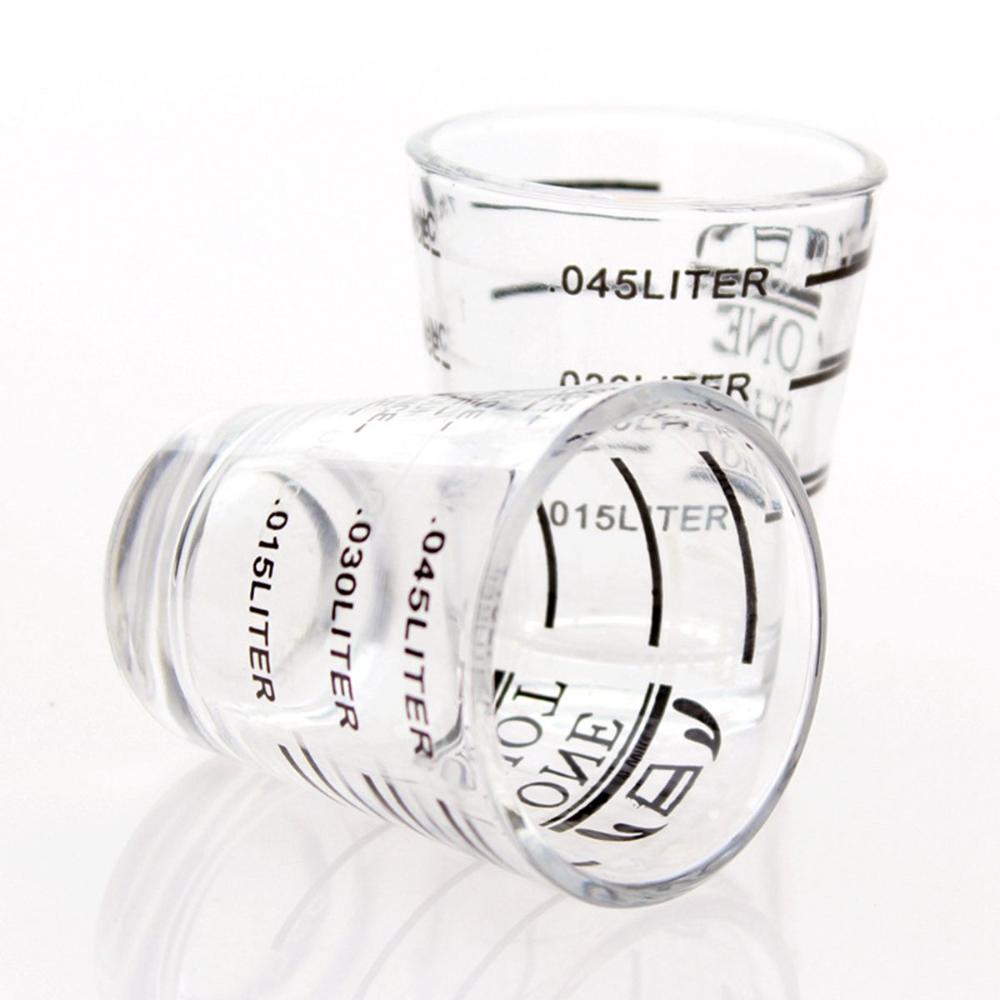 with Scale Bar Accessories Heat-resistant Jigger Measuring Cup Shot Glass Bartender Tools