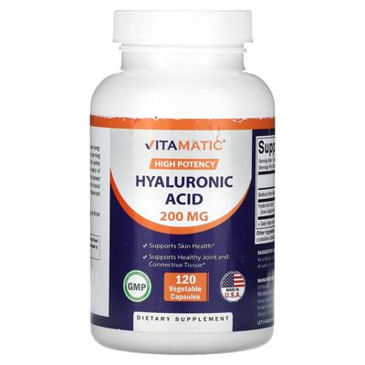 Hochwirksam, Hyaluronsäure, 200 mg, 120 Gemüsekapseln