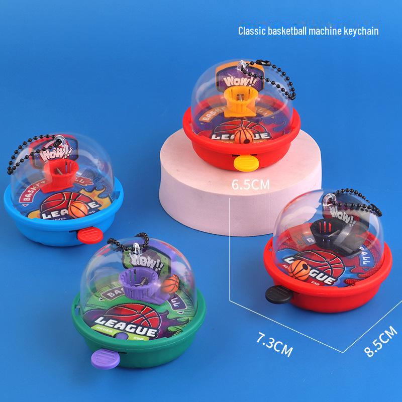 Мини-ручной игровой автомат для игры в баскетбол - брелок-игрушка для снятия стресса