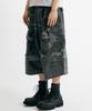 Denawo Layered Cargo Bermuda Pants (Charcoal)