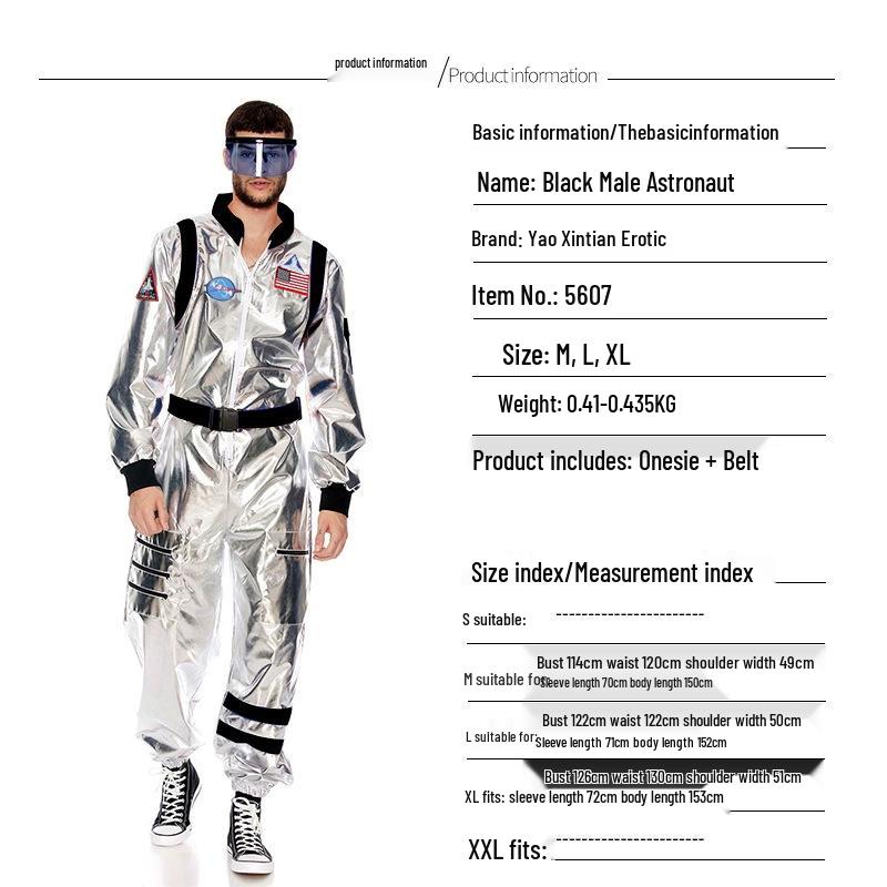 Astronaut Piloot Halloween Kostuum: Ruimtepak Rollenspel Outfit voor Kinderen en Volwassenen