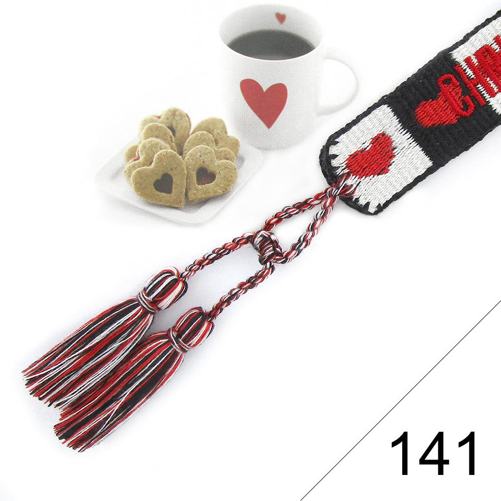 Custom Bohemian Embroidered Bracelet with Tassel and Woven Rope - Handmade Jewelry for Couples and Women