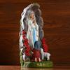 20cm Our Lady Mary Lourdes Resin Figurine Statue Religious Christmas Decor Catholic Holiday Figurine Decoration