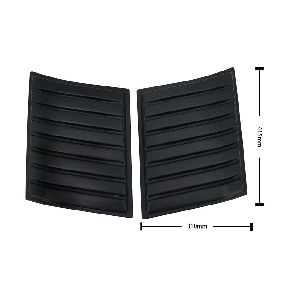 2PCS Side Air Vent Bonnet Hood Cover Trim For Ford Ranger 2012-2022 ABS Plastic