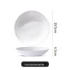 Black & White Matte Rock Pattern Ceramic Dinner Plate – Western & Japanese Style