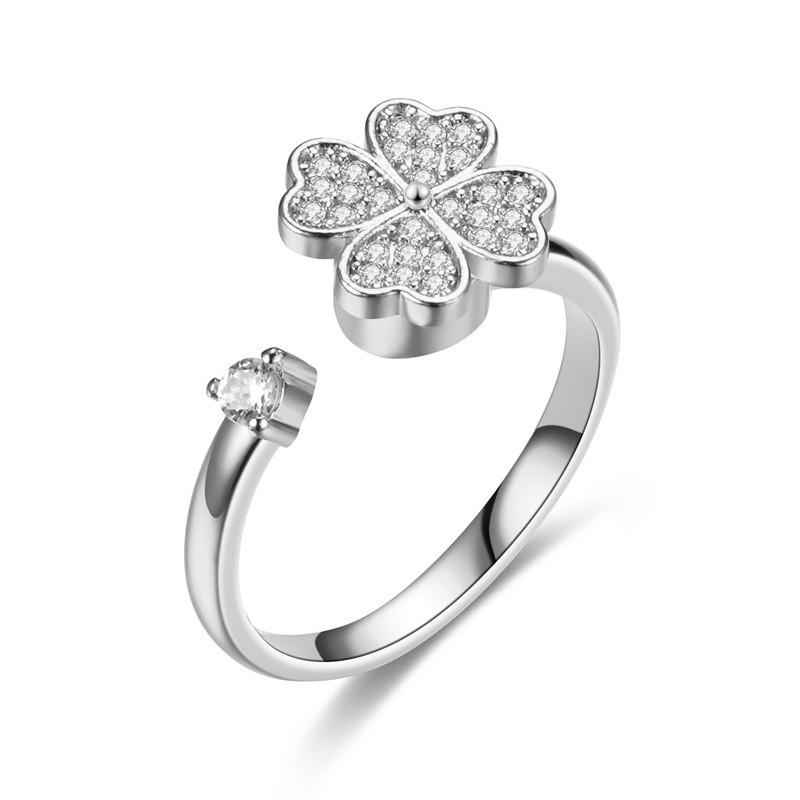 Fidget Spinner Ring for Women, Minimalist Fashion Rotatable Ring, INS Trend Light Luxury Cool Style Jewelry
