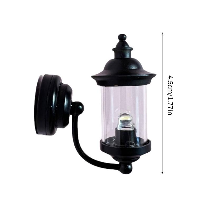 Wandleuchte Schlafzimmer Wandlampe Miniatur Möbelmodell Puppenhäuser Zubehör Realistische Beleuchtung Spielzeug Spielset 1:12
