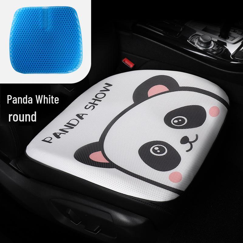 Cartoon Style Gel Car Seat Cushion – Universal Four-Season Chair Pad for Office and Furniture
