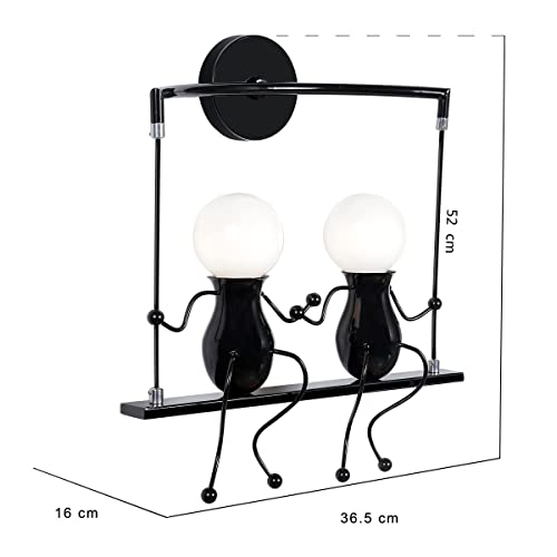 KAWELL Lighting Bracket Light, Doll Light, Wall Light, Bracket, Cute Indirect Lighting Fixture, Wall-Mounted Sconce, Cartoon Doll Gift Wall Lamp, LED