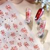 Blooming Butterfly Iridescent Laser Firework Nail Art Stickers - Super Sparkle Embossed Adhesive Decorations.