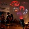 Holiday Atmosphere Lamp Halloween Night Light Projector, 6 Horror Projection Discs, 360-degree Adjustment, USB Spooky Haunted House Decor Powered LED