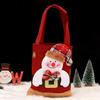 1-20PCS Christmas Tote Bags Snowman Reindeer Santa Claus Gift Bags for Kids Candy Storage Bags Xmas Party Holiday Decor Supplies