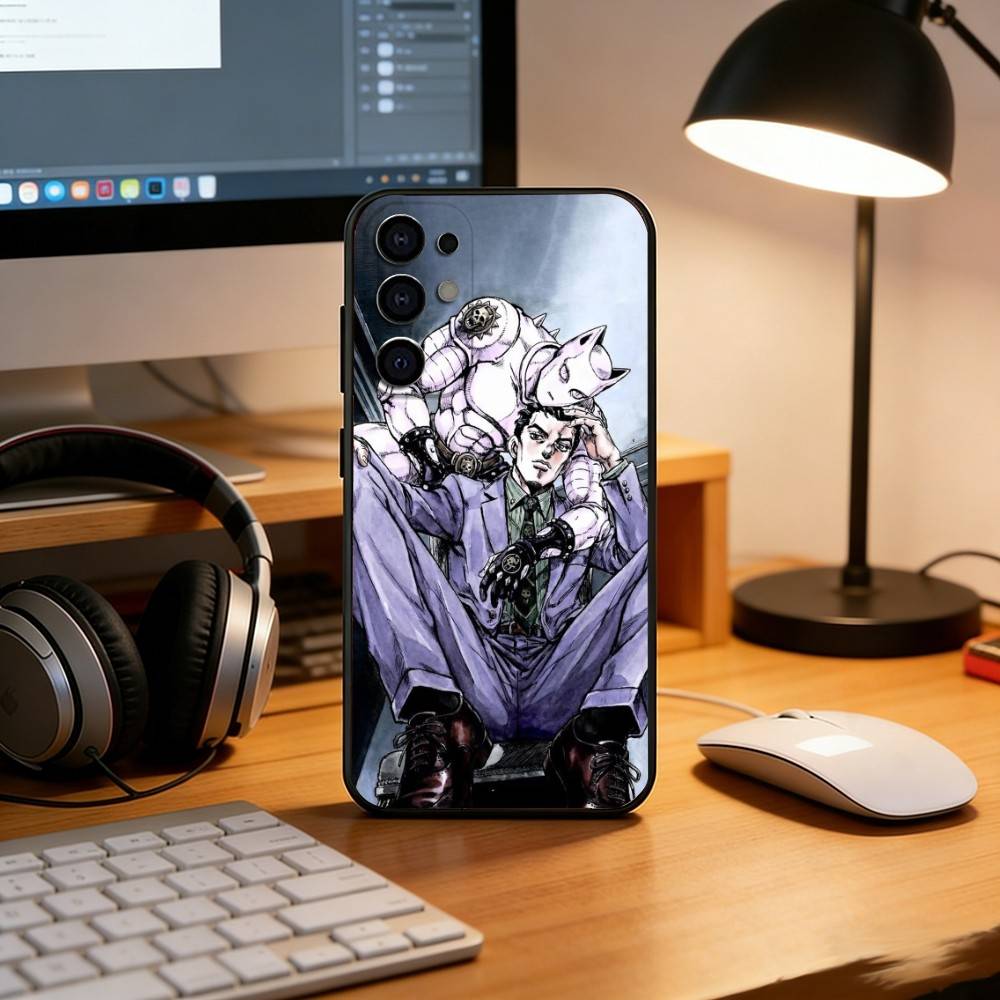 Anime JoJo's Bizarre Adventure  Phone Case For Samsung S25,S24,S21,S22,S23,S30,Ultra,S20,Plus,Fe,Lite,Note,10,Black Cover