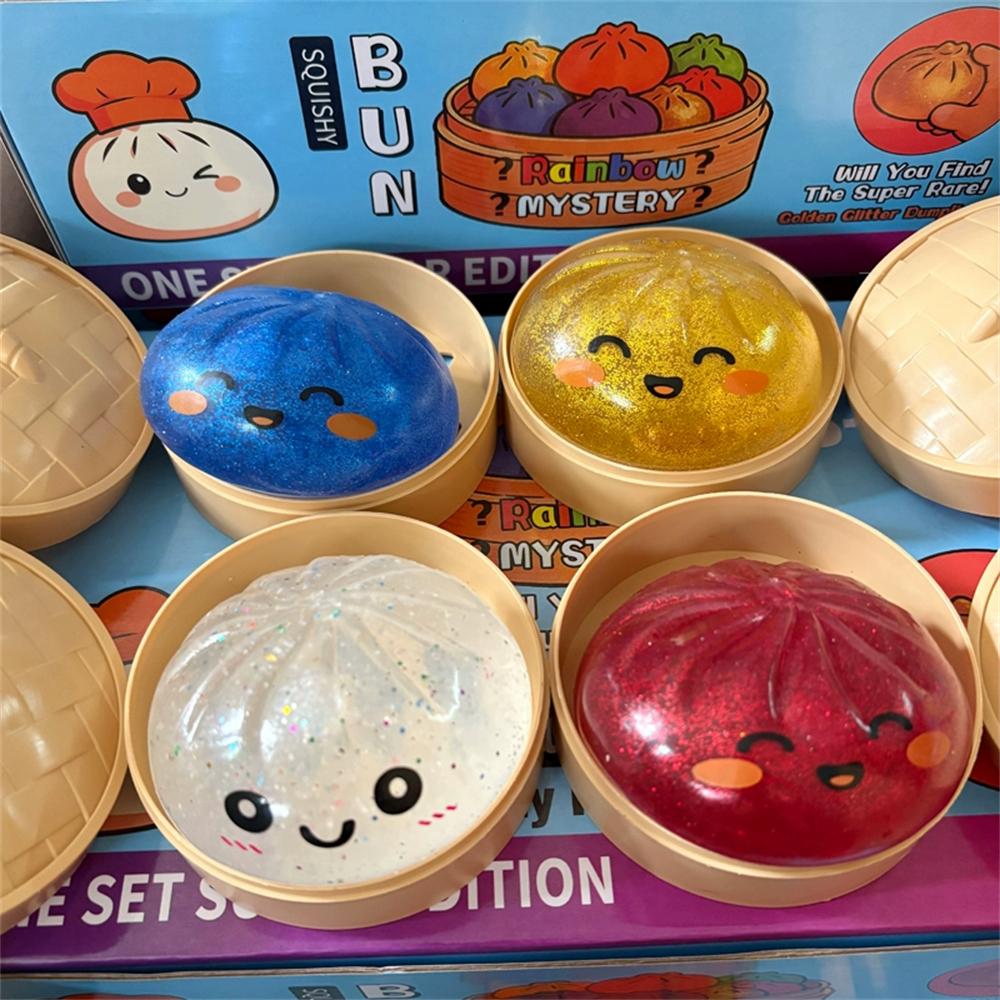 Soft Maltose Dumpling Squishy: Transparent Colorful Squeeze Toy, Asmr Stress Relief Ball, Sensory Fidget Toy For Kids Adults