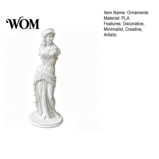 Elegante gefaltete Göttinnenfigur 3D-gedruckte minimalistische Skulptur, Retro europäische armlose Statue, klassische kleine dekorative Statue für Schreibtisch Kunstfigur