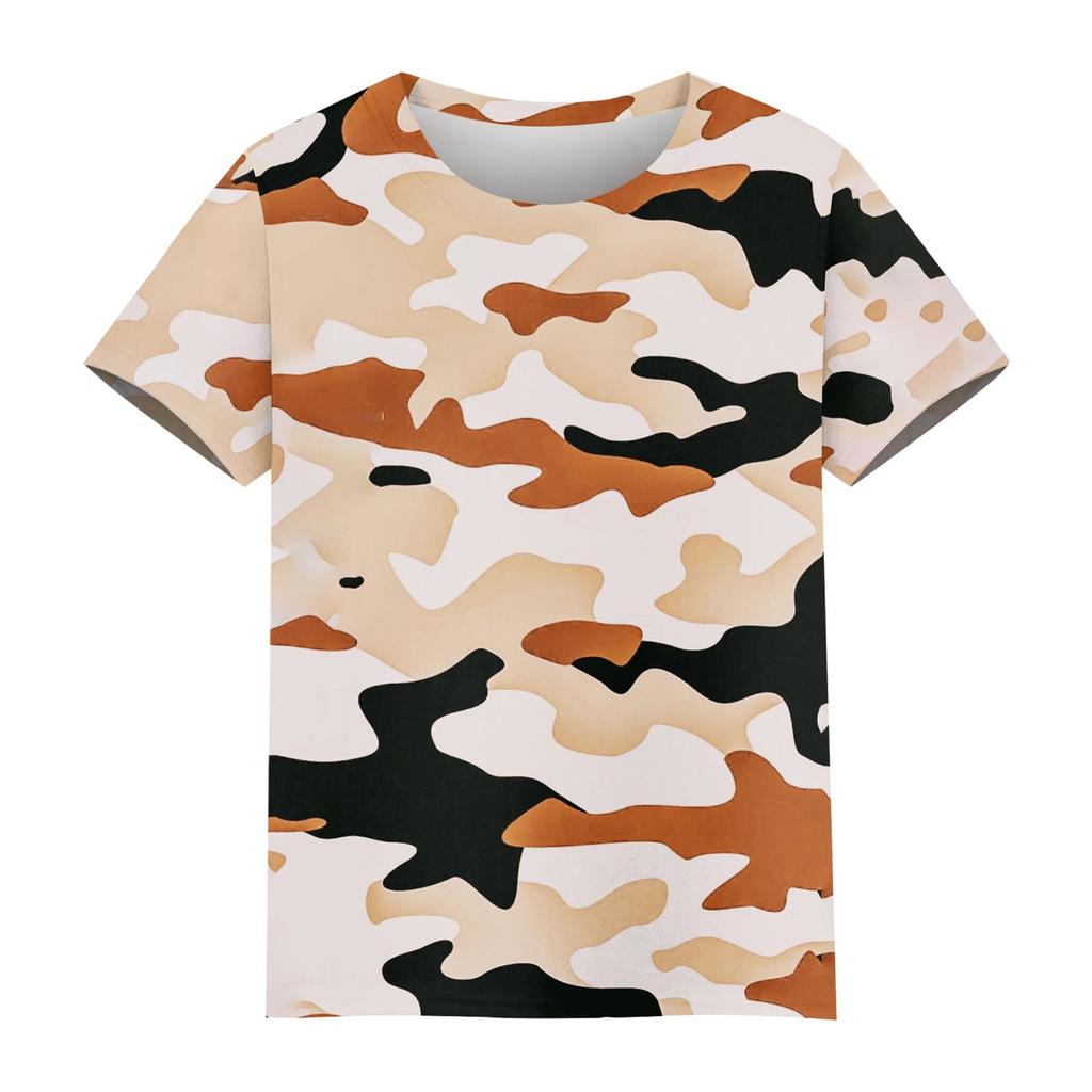 Košile s krátkým rukávem pro ženy Roztomilé topy Trička s potiskem Halenky Běžné Velikosti Basic topy Pulovr