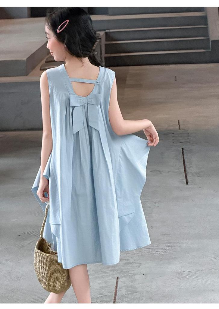 Fashionable Summer Girls' Princess Dress with Bow