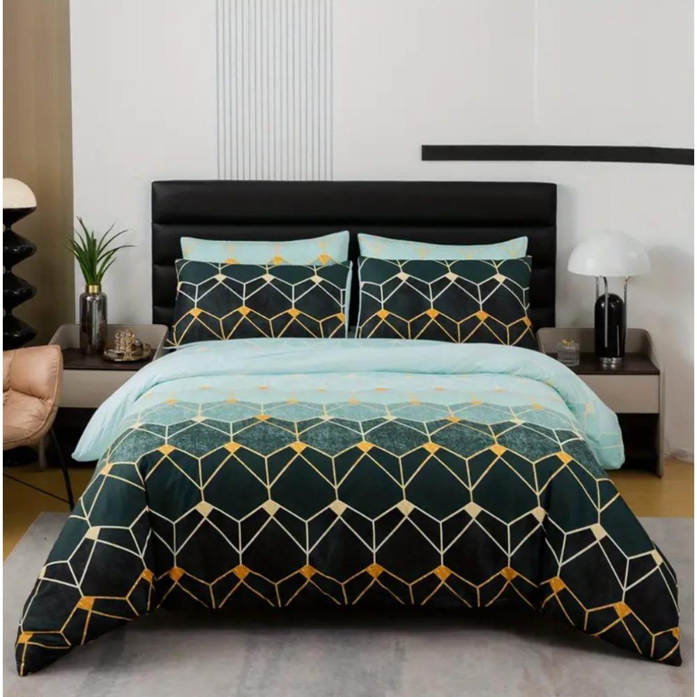 Imprimare tehnologică de modă, imprimare digitală 3D, lenjerie de pat, huse de plapapă, fețe de pernă, seturi din trei piese