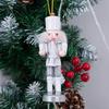 White & Silver Nutcracker Ornament Set