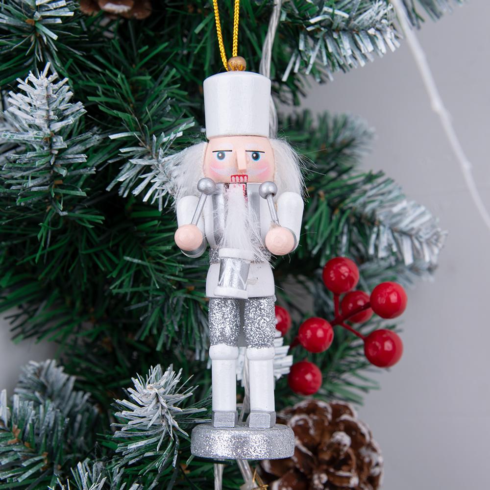 White & Silver Nutcracker Ornament Set