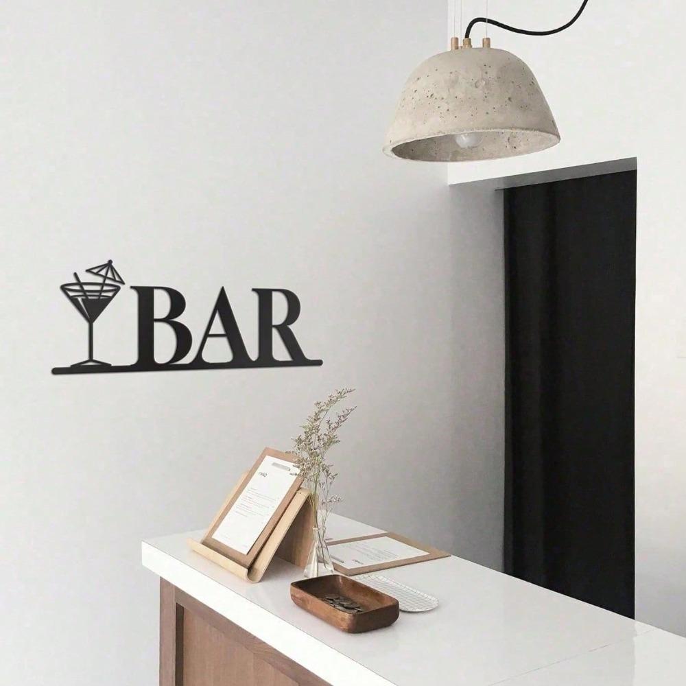 Black Metal Happy Hour Sign Vintage Pub Wall Decor for Home Bar Man Cave